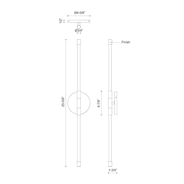 Motif 26-Inch Wall Sconce in Brushed Gold - Image 14