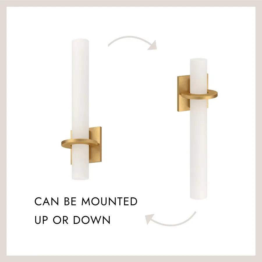 Bhutan 5-Inch Wall Sconce in Brushed Gold - Image 5