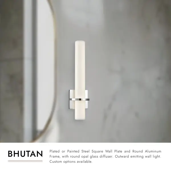 Bhutan 5-Inch Wall Sconce in Brushed Gold - Image 8