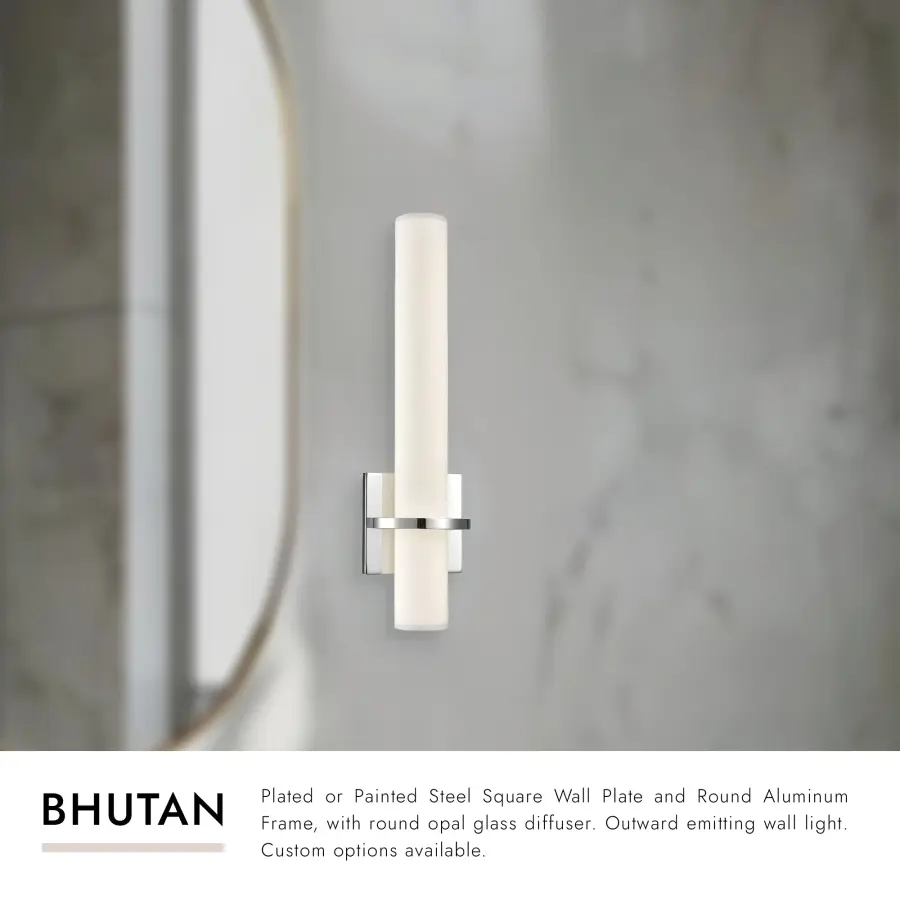 Bhutan 5-Inch Wall Sconce in Brushed Gold - Image 8