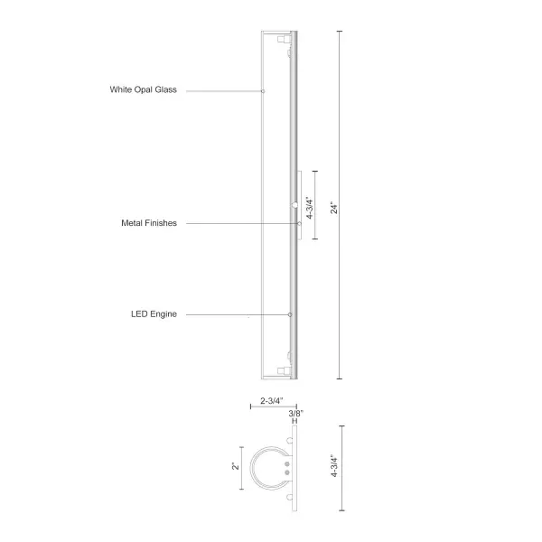 Bute 24-Inch Wall Sconce - Image 8
