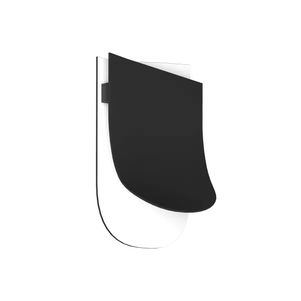 Sonder 6-Inch Wall Sconce in Matte Black and White - Image 1