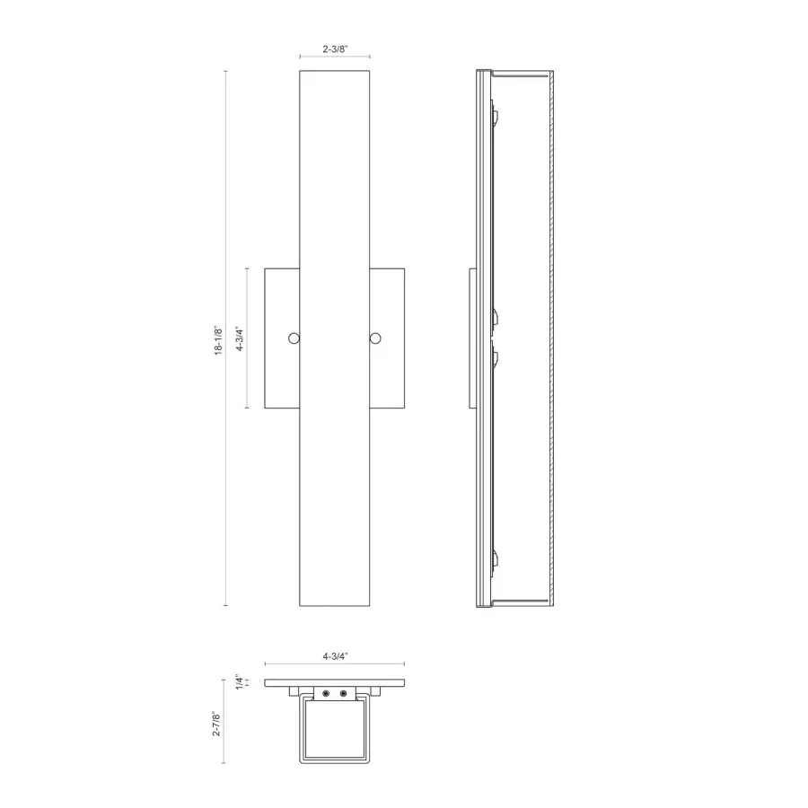 Melville 18" LED Wall Sconce - Image 4