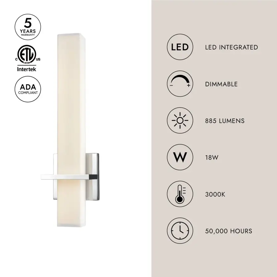 Nepal 18" Wall Sconce in Brushed Gold - Image 8
