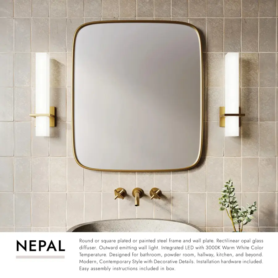 Nepal 18" Wall Sconce in Brushed Gold - Image 10