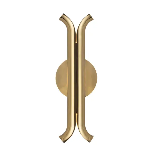 Husk 14-Inch Wall Sconce in Polished Nickel - Image 1