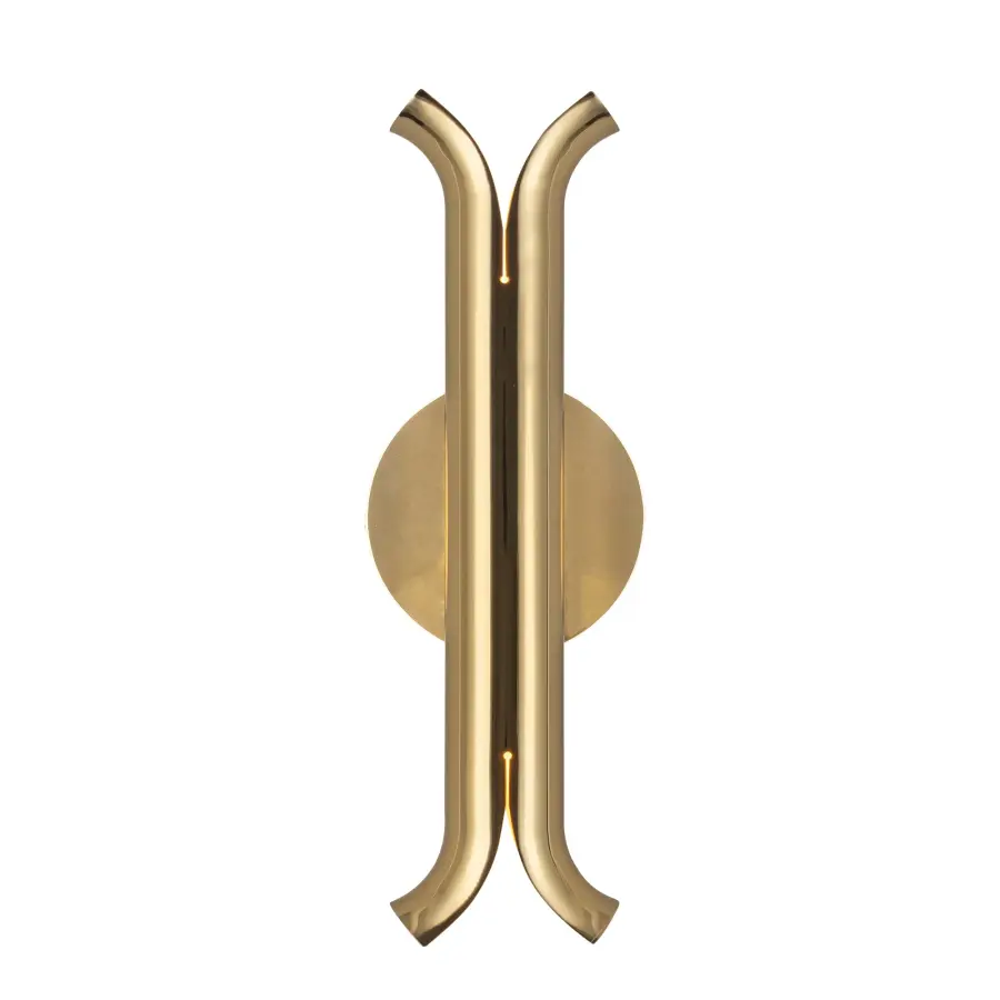 Husk 14-Inch Wall Sconce in Polished Nickel - Image 1