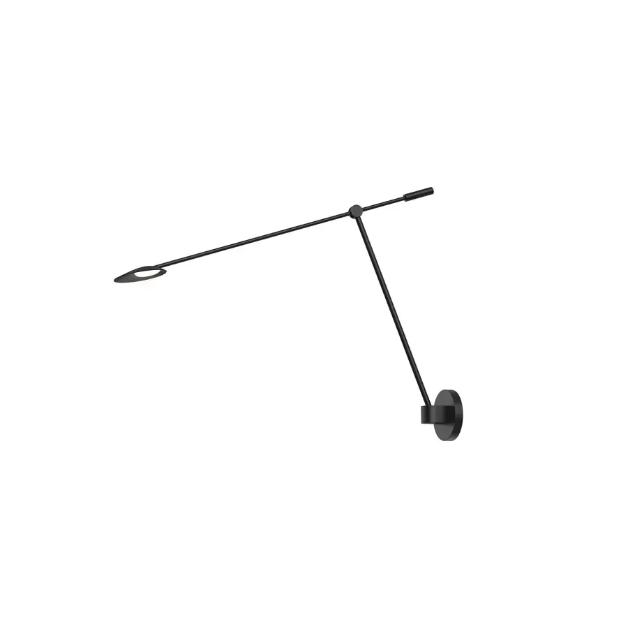 Rotaire 38-Inch Wall Sconce in Matte Black - Image 1
