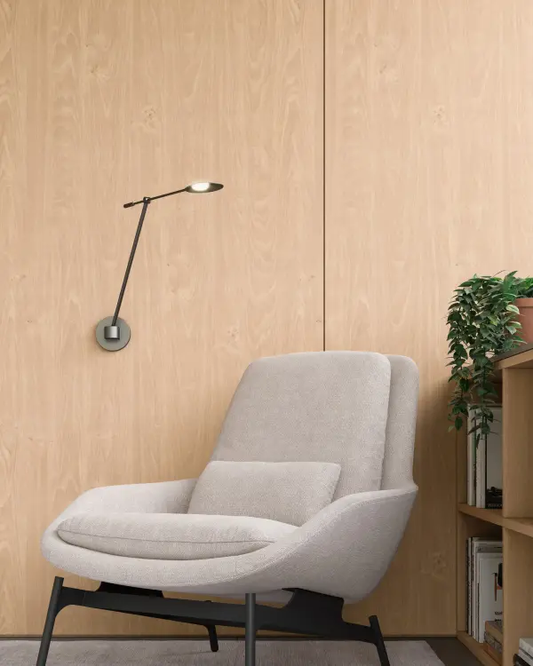 Rotaire 38-Inch Wall Sconce in Matte Black - Image 2