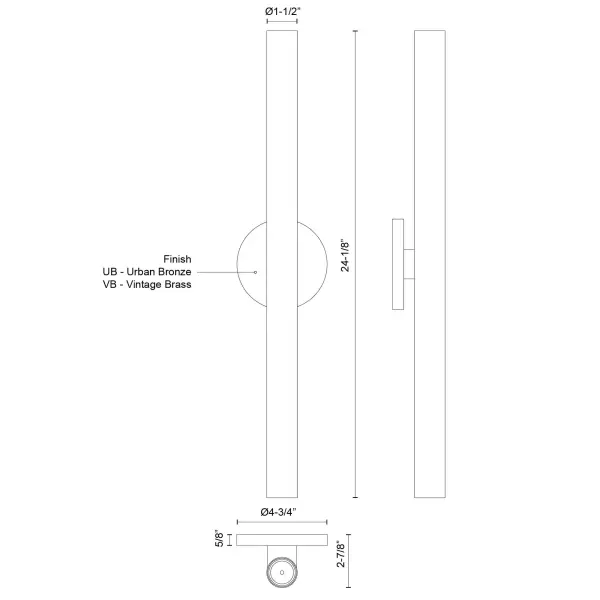 Mason 24-Inch Wall Sconce in Urban Bronze - Image 10