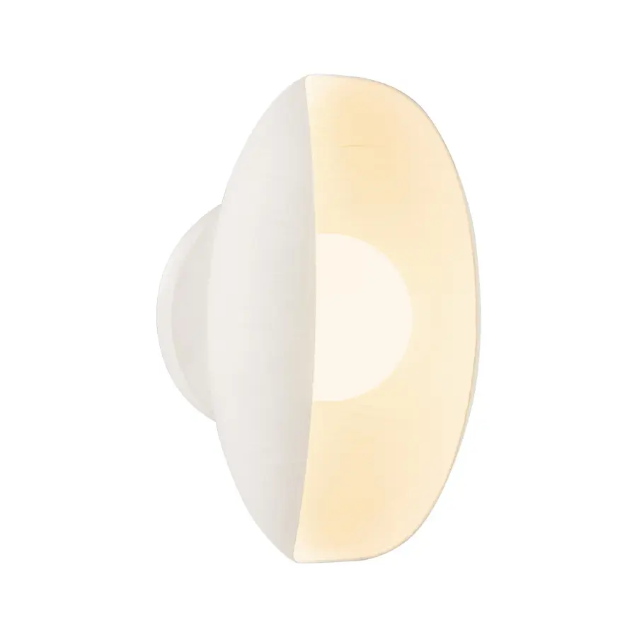 Cortez 5-Inch Wall/Vanity Light in Aged White - Image 4