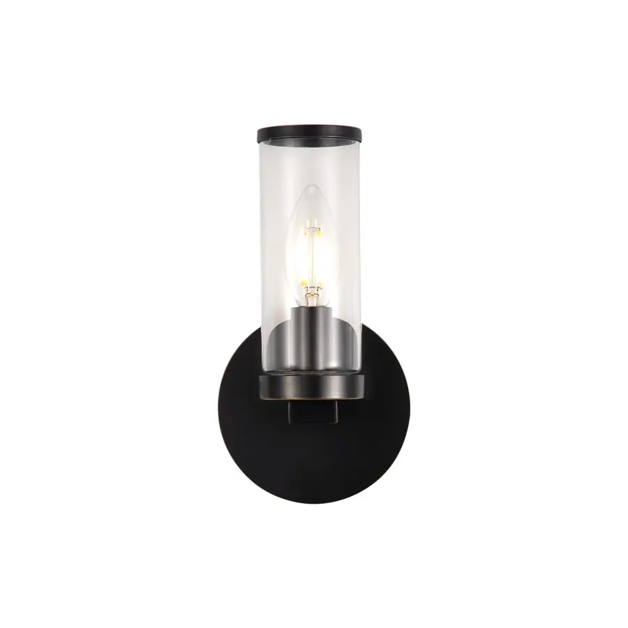 Revolve 8-Inch Wall/Vanity Light in Natural Brass - Image 1