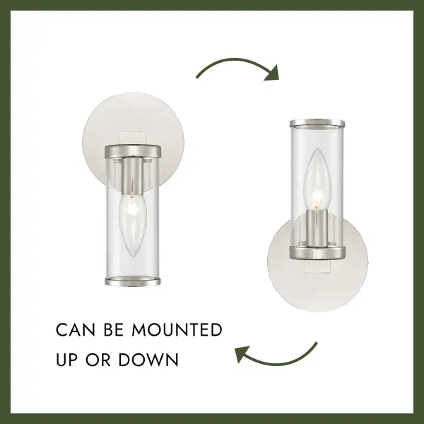 Revolve 8-Inch Wall/Vanity Light in Natural Brass - Image 8