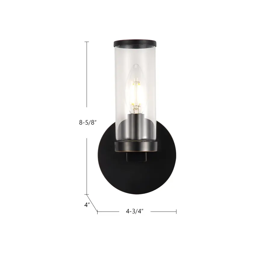 Revolve 8-Inch Wall/Vanity Light in Natural Brass - Image 10