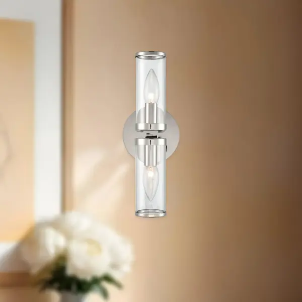 Revolve 12-Inch Wall/Vanity Light in Natural Brass - Image 4