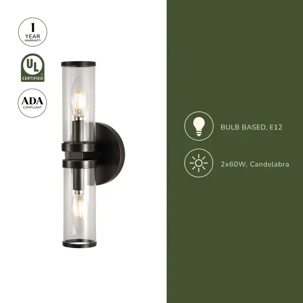 Revolve 12-Inch Wall/Vanity Light in Natural Brass - Image 8