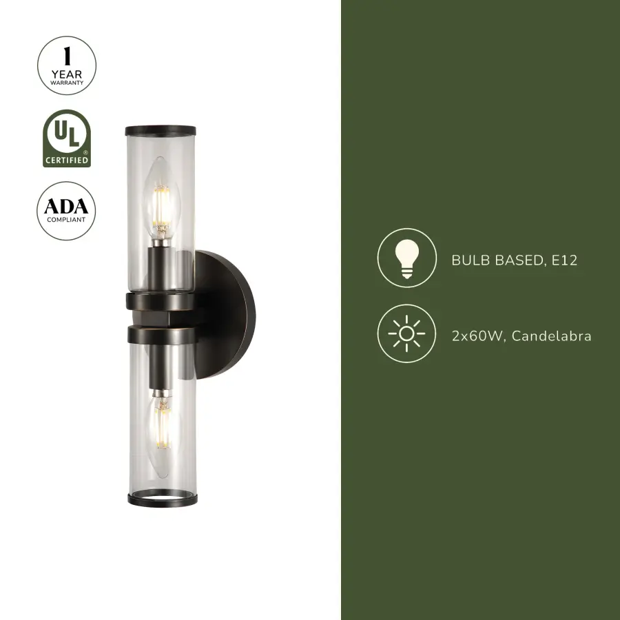 Revolve 12-Inch Wall/Vanity Light in Natural Brass - Image 8