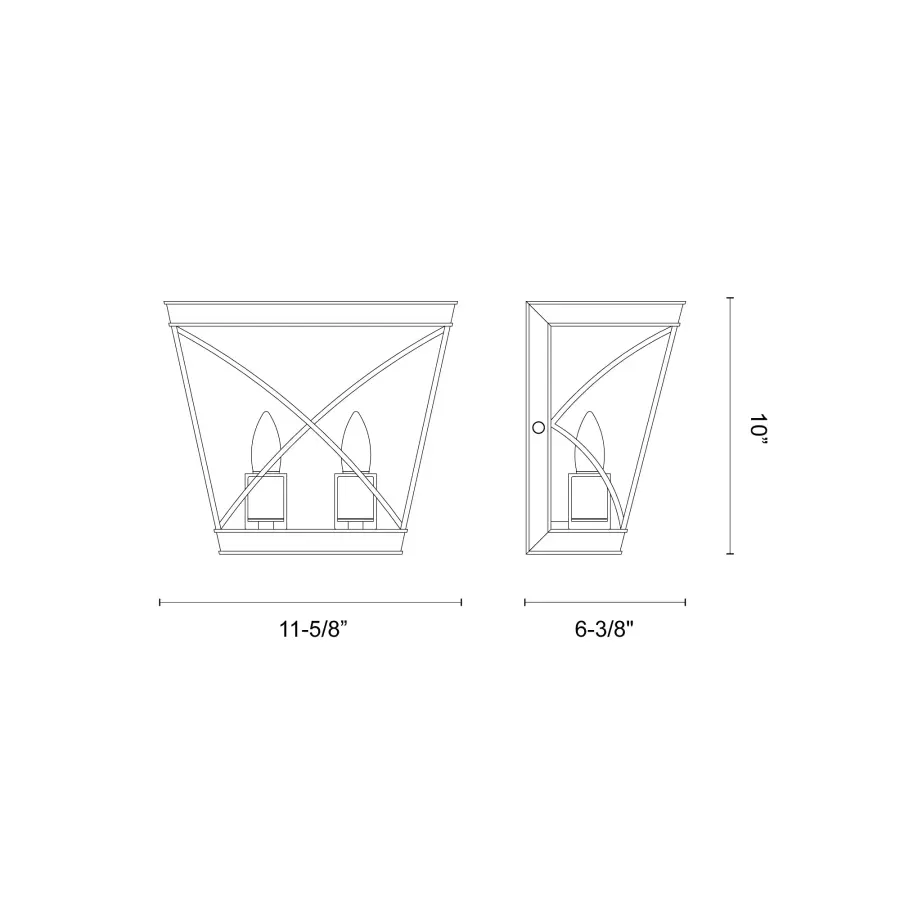 Lattice 11-Inch Wall/Vanity Light in Urban Bronze - Image 3