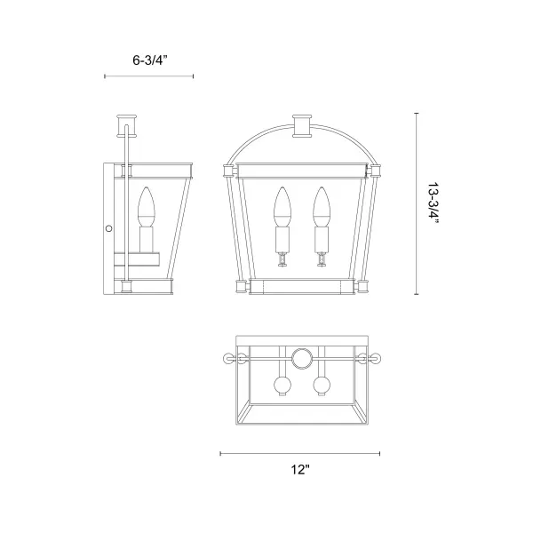 Manor 13-Inch Wall/Vanity Light in Urban Bronze - Image 3