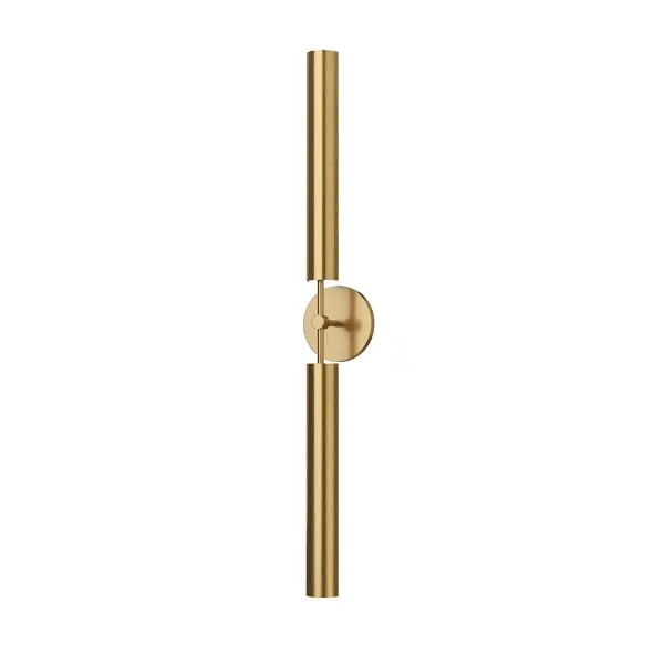 The Astrid brings nostalgic Mid-Century Modern design into contemporary spaces with integrated LED bars that twist for directional lighting. Perfect for bathrooms and hallways, this 35-inch fixture combines vintage aesthetics with modern functionality.