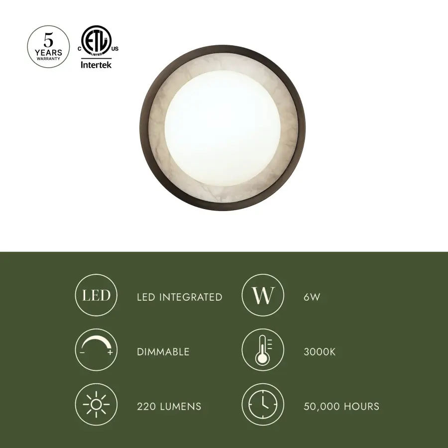 Alonso 8-Inch Wall/Vanity Light in Urban Bronze - Image 12