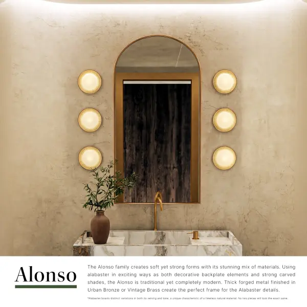 Alonso 8-Inch Wall/Vanity Light in Urban Bronze - Image 15