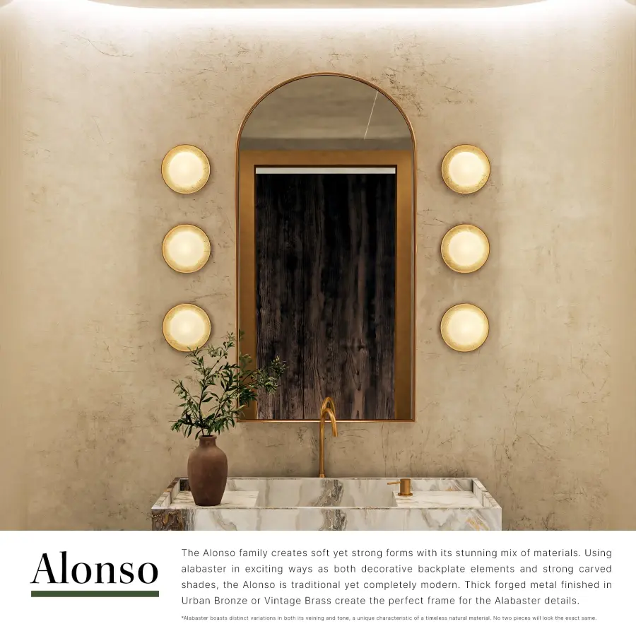 Alonso 8-Inch Wall/Vanity Light in Urban Bronze - Image 15
