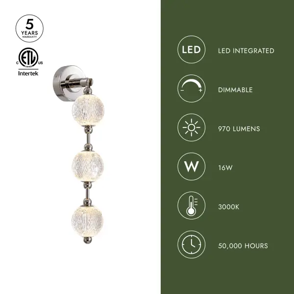 Marni 23-Inch Wall/Vanity Light in Natural Brass - Image 8