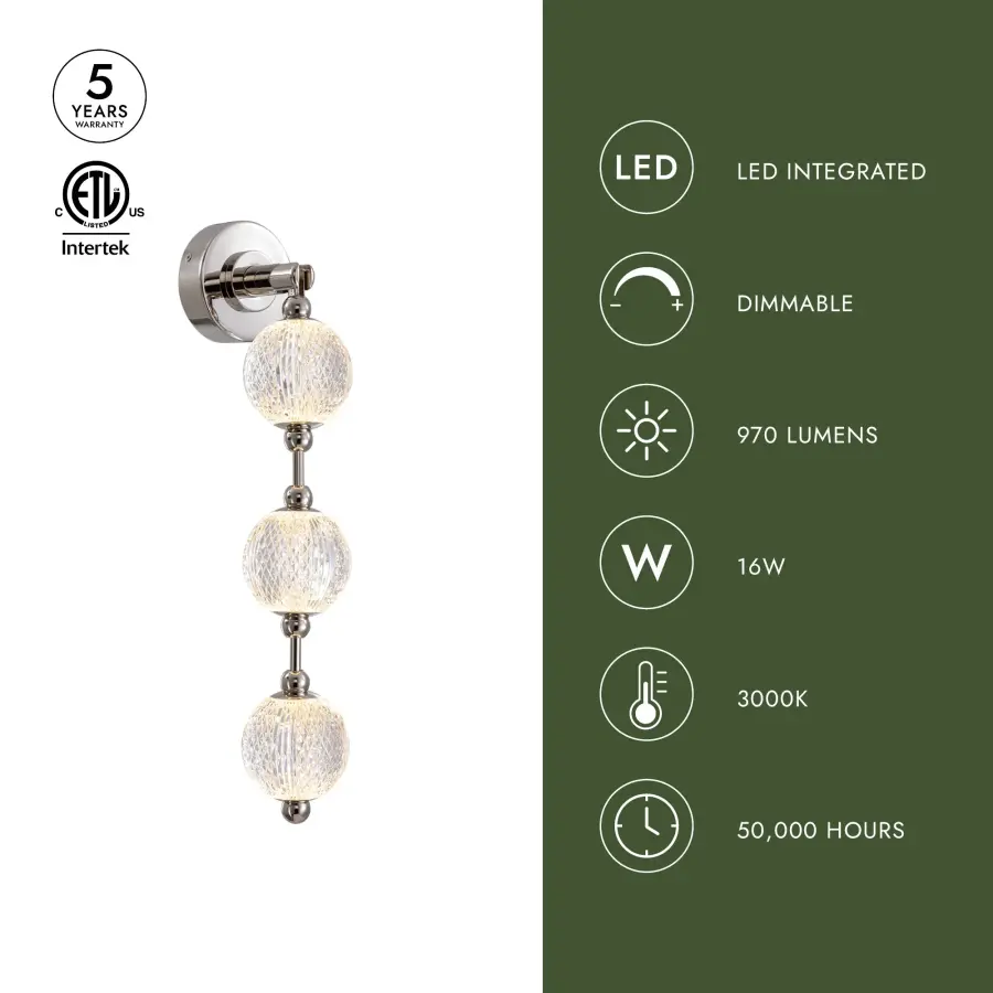 Marni 23-Inch Wall/Vanity Light in Natural Brass - Image 8