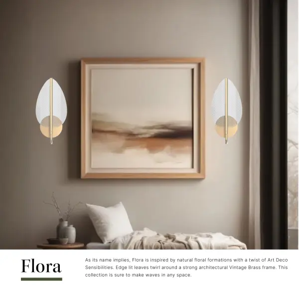 Art Deco-Inspired Vanity Light with Botanical Elegance - Image 5