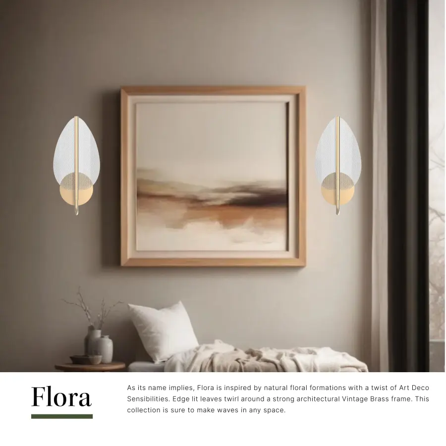 Art Deco-Inspired Vanity Light with Botanical Elegance - Image 5