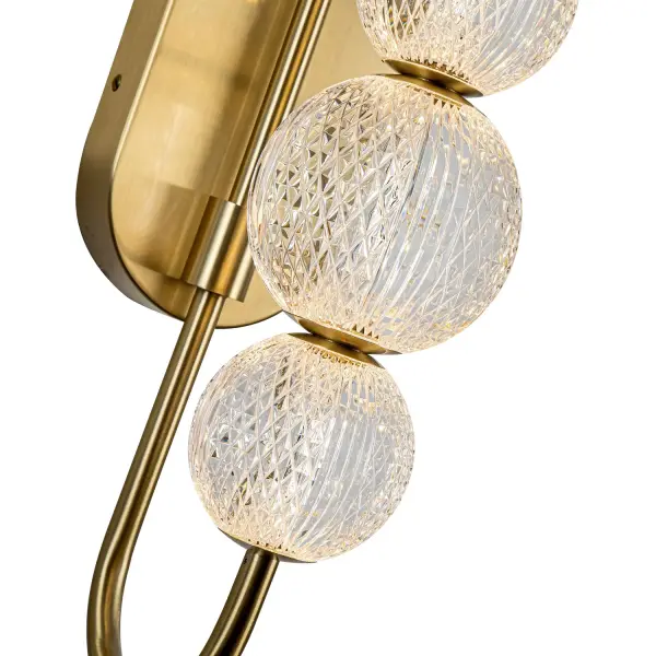 Marni 28-Inch Wall/Vanity Light in Natural Brass - Image 3