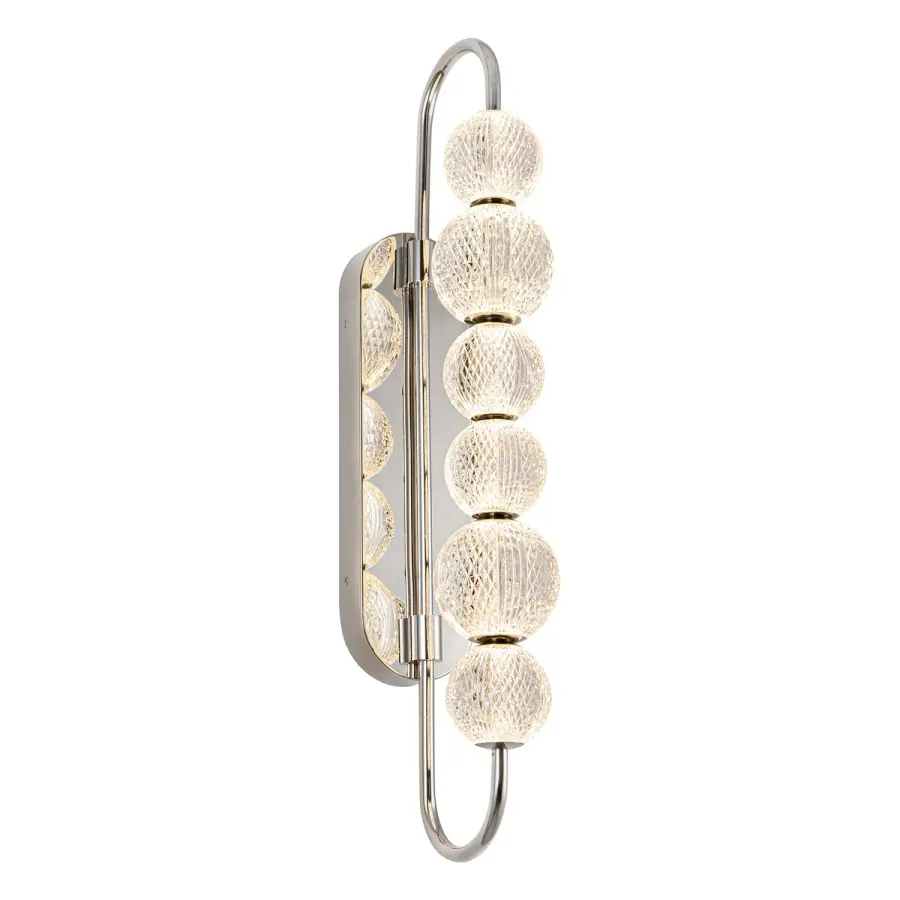 Marni 28-Inch Wall/Vanity Light in Natural Brass - Image 4