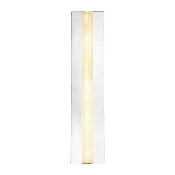 The Kismet vanity light combines classic elegance with modern LED technology. Featuring stunning ribbed alabaster panes and forged metal frames, it creates an ambient glow perfect for bathrooms and entryways.