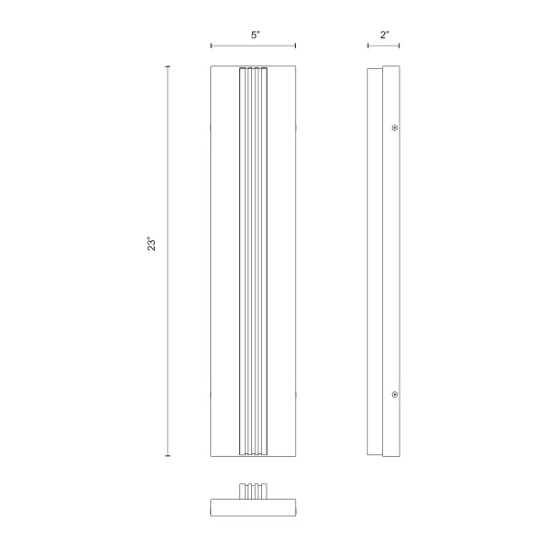 Kismet 23-Inch Wall/Vanity Light in Vintage Brass - Image 11