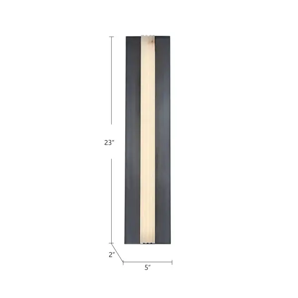 Kismet 23-Inch Wall/Vanity Light in Vintage Brass - Image 5