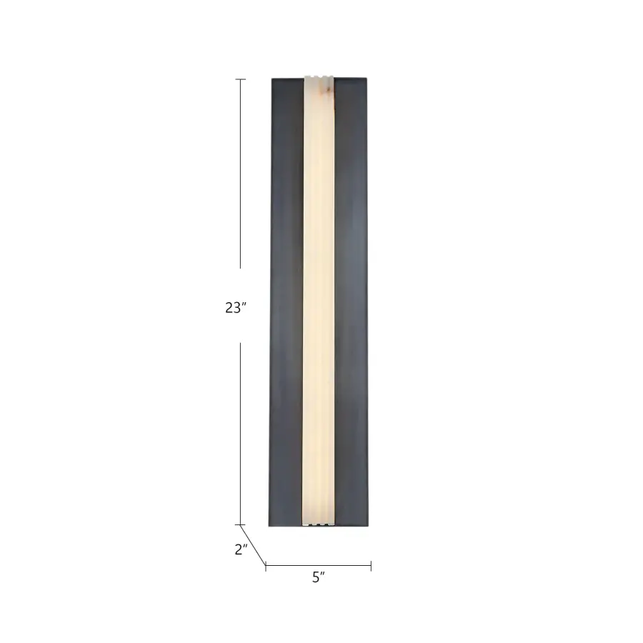 Kismet 23-Inch Wall/Vanity Light in Vintage Brass - Image 5