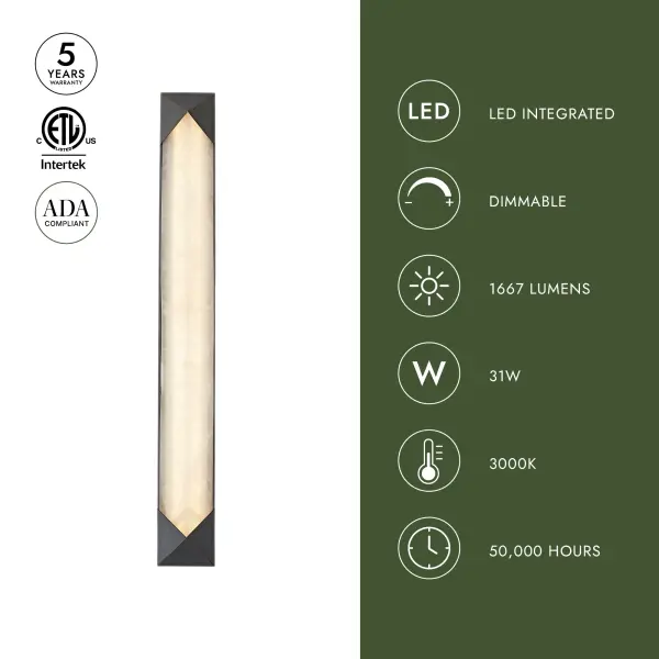 Caesar 25-Inch Wall/Vanity Light - Image 11