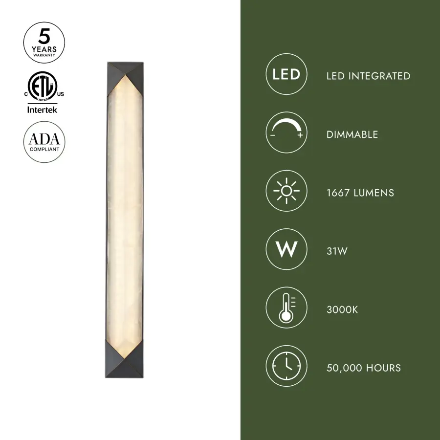 Caesar 25-Inch Wall/Vanity Light - Image 11