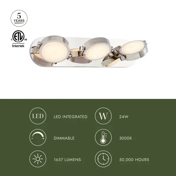 Blanco 26-Inch Wall/Vanity Light in Vintage Brass - Image 5