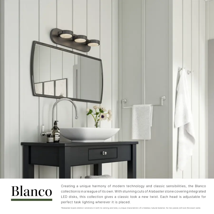 Blanco 26-Inch Wall/Vanity Light in Vintage Brass - Image 9