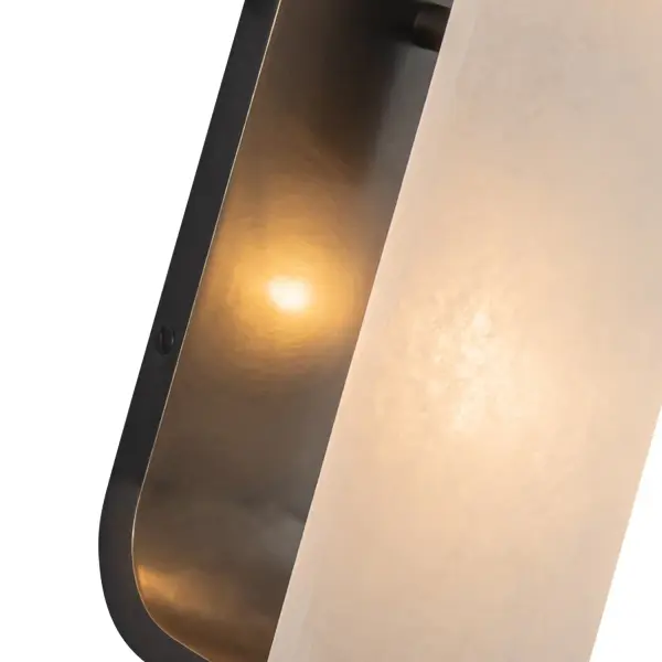 Abbott 15-Inch Wall/Vanity Light in Polished Nickel with Alabaster - Image 4