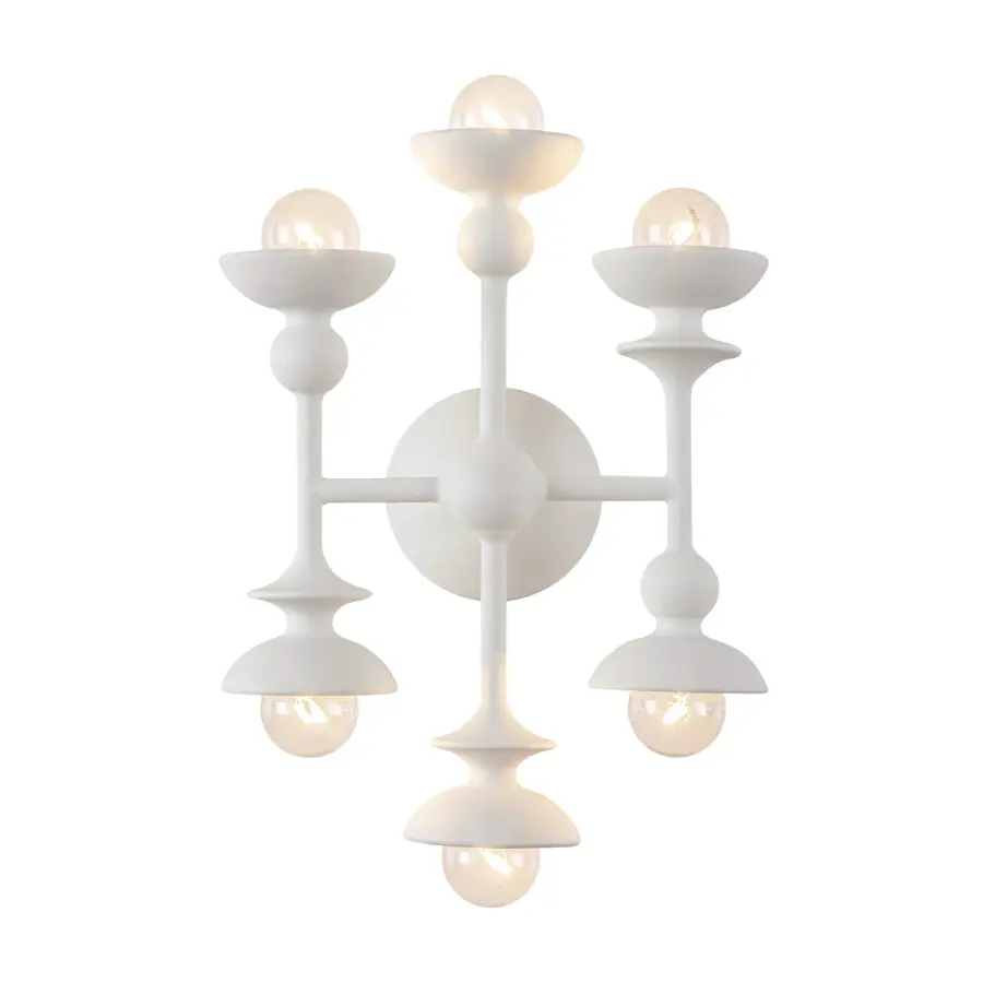 Cadence 11-Inch Wall/Vanity Light in Aged White - Image 1