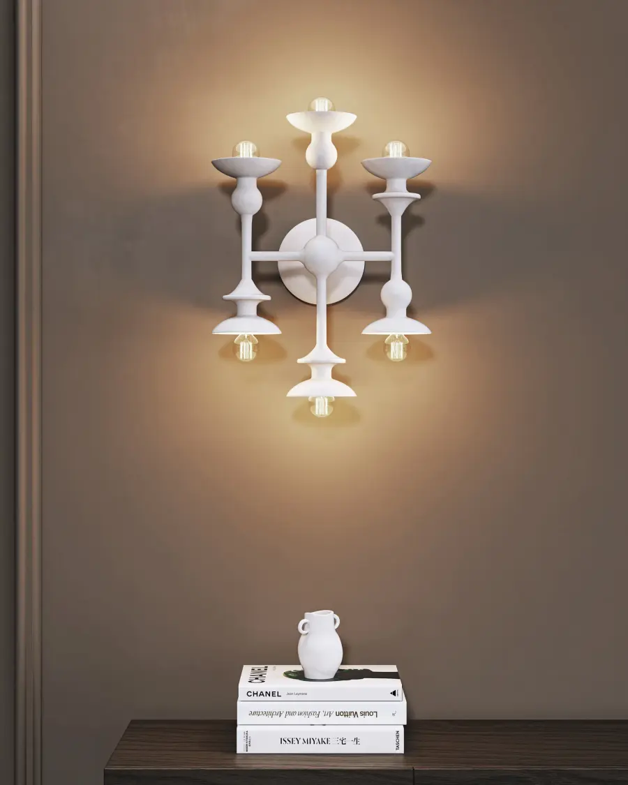 Cadence 11-Inch Wall/Vanity Light in Aged White - Image 2