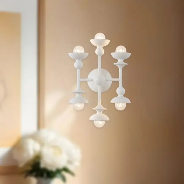 Cadence 11-Inch Wall/Vanity Light in Aged White - Image 3