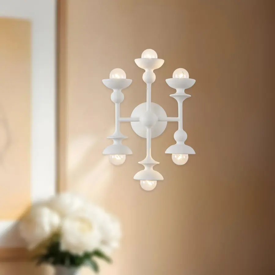 Cadence 11-Inch Wall/Vanity Light in Aged White - Image 3