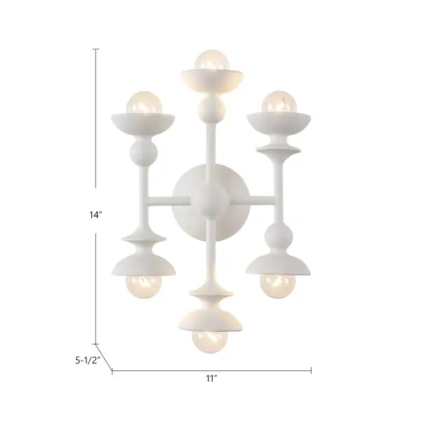 Cadence 11-Inch Wall/Vanity Light in Aged White - Image 6