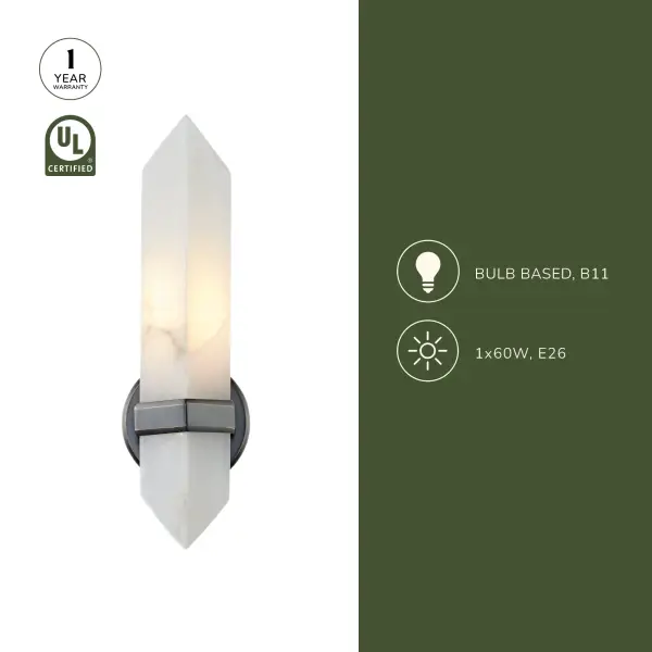 Valencia 5-Inch Wall/Vanity Light in Urban Bronze - Image 5
