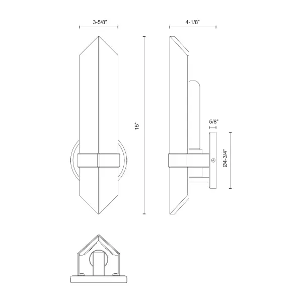 Valencia 5-Inch Wall/Vanity Light in Urban Bronze - Image 9