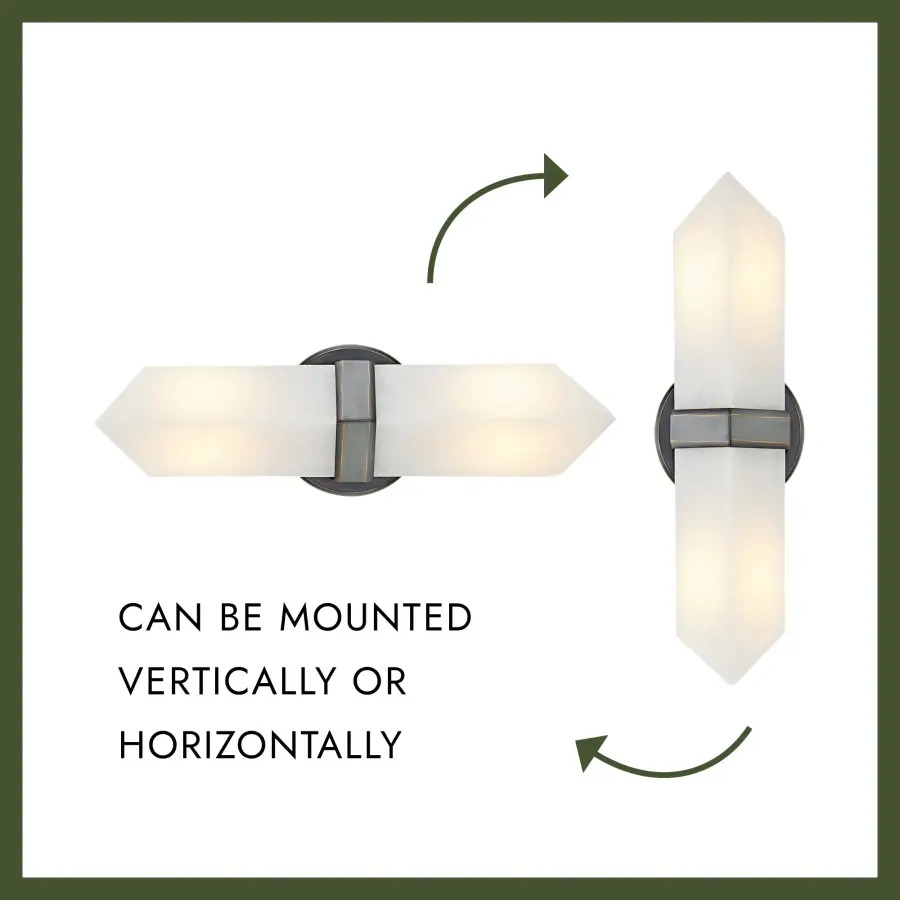 Valencia 15-Inch Wall/Vanity Light in Vintage Brass - Image 6
